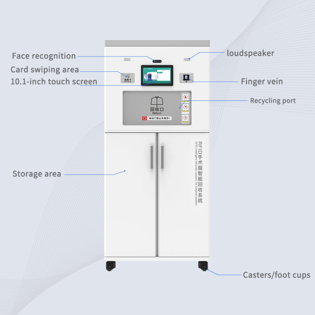 RFID Scrub Return Cabinet – Surgical Garment Tracking System